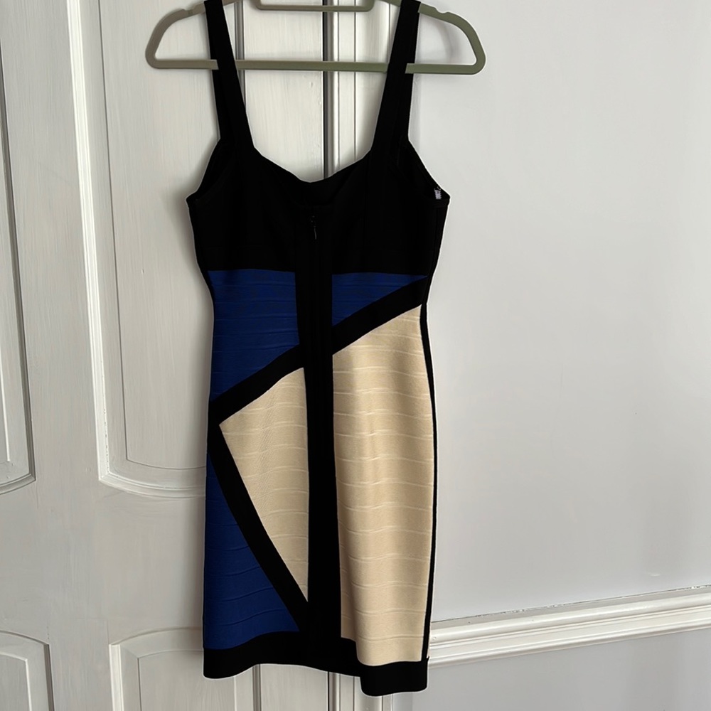Authentic Herve Leger color block dress - Picture 2 of 4